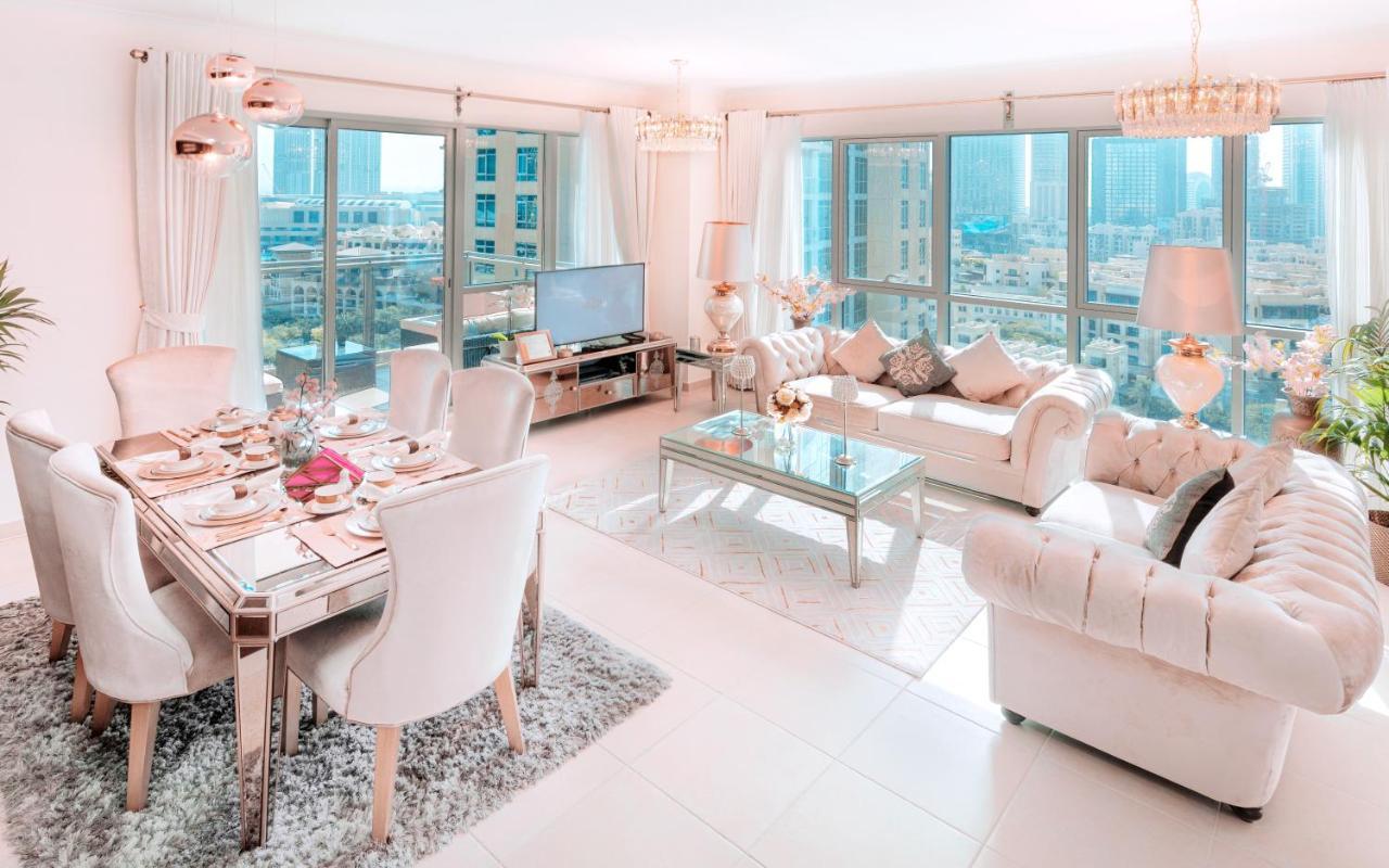 Elite Royal Apartment - Full Burj Khalifa & Fountain View - Pearl Dubai Bagian luar foto